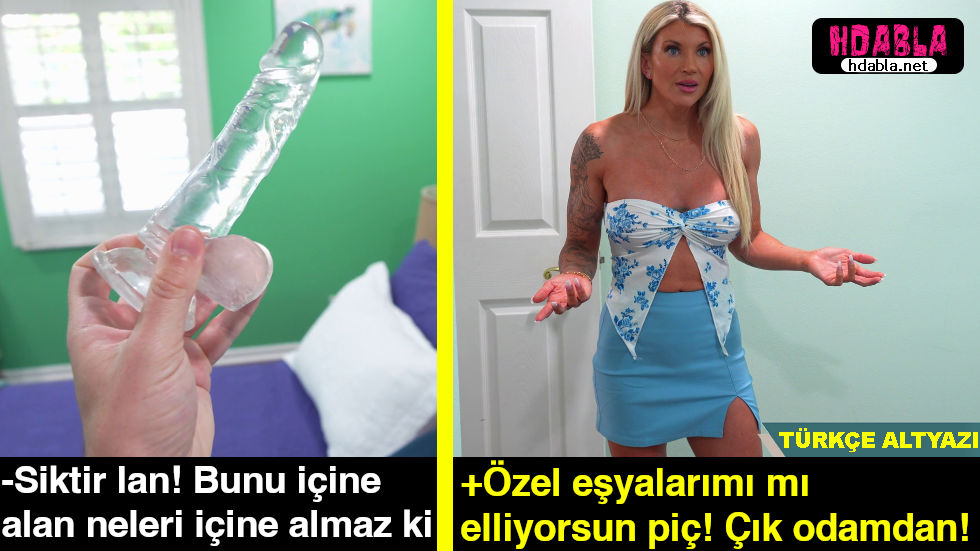 Annemin olgun arkadaşı bizde kalıyor Özel eşyalarını karıştırırken enselendim